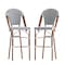 Flash Furniture WhiteNavy PE Rattan Stacking Paris Stool, 2PK 2-SDA-AD642001-F-BS-WHNVY-NAT-GG - alternate 6